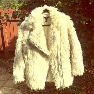 Faux fur coat